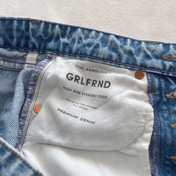 GRLFRND Karolina High Rise Straight Crop Jeans - Picture 9 of 10
